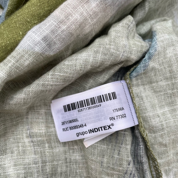 Zara Asymmetrical Olive green dress COLLECTION PRINTED bloggers collection - Picture 12 of 15